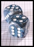 Dice : Dice - 6D Pipped - Blue Chessex Lusterous Slate 3mm - Ebay Nov 2013